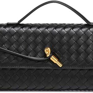 Chic Vegan Leather Crossbody Clutch – Versatile Evening Bag for Women 12.2"